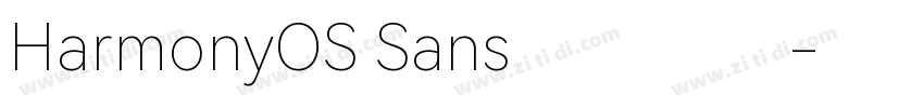 HarmonyOS Sans 华为鸿蒙字体转换